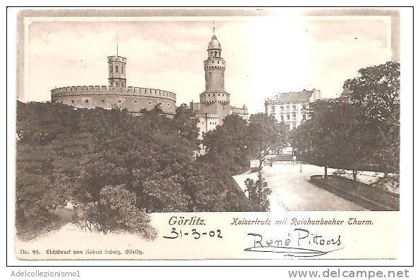 65345)cartolina Illustratoria Località Di Görlitz  - Panorama Aereo - Goerlitz