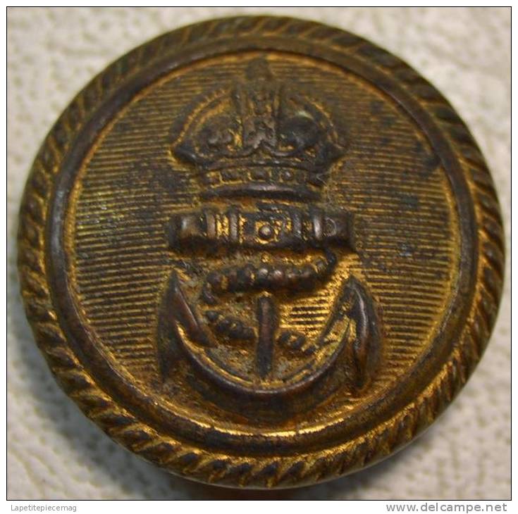 Bouton Militaire De Marine Anglaise (UK / GB) - Buttons