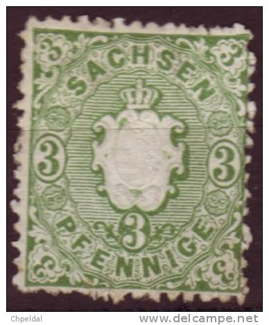 Saxe - Sachsen / Y&T No 13 (*) Mi Nr 14 (*) / 2.20 Euros - Saxony