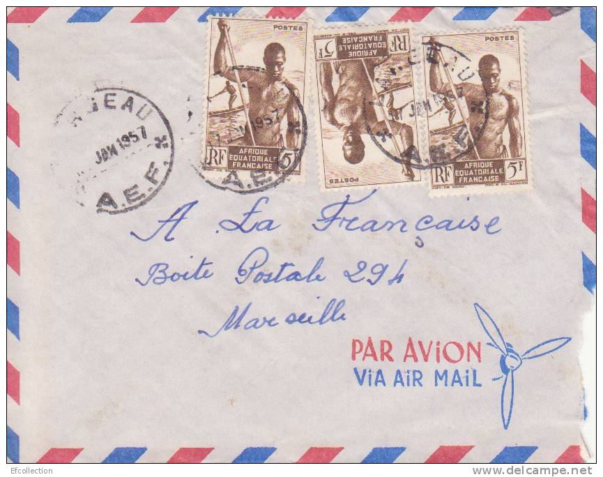 LARGEAU - TCHAD - Afrique,colonies Francaises,avion,lettre,m Arcophilie - Covers & Documents