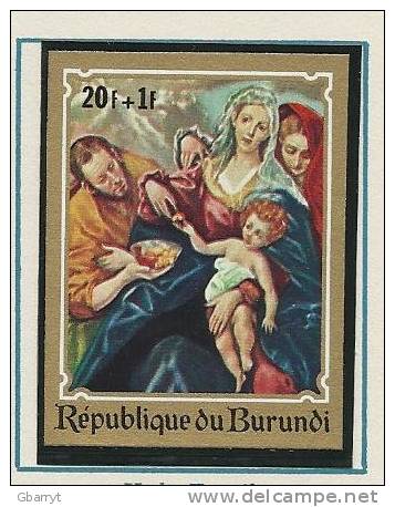 Burundi Scott # B46 - B48, CB12 - CB14 Perf & imperf  + Souvenier Sheets MNH VF complete ART religious art