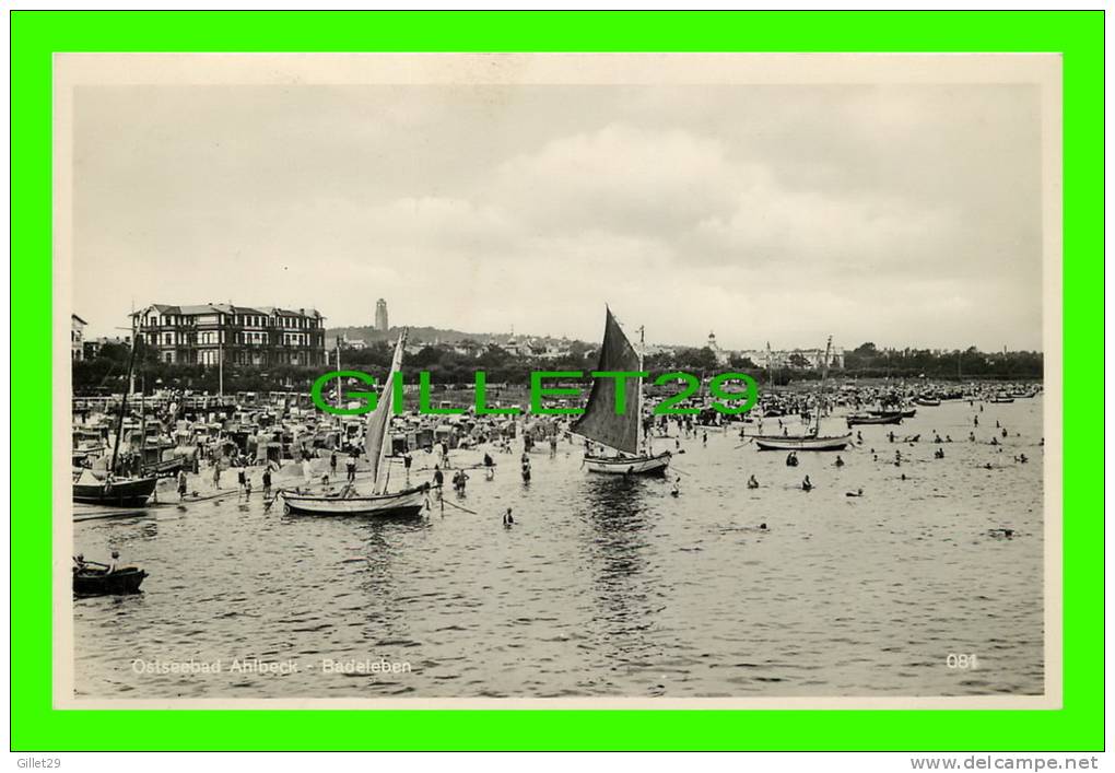 OSTSEEBAD AHLBECK, USEDOM - BADELEBEN - ANIMATED - VERLAG E. RUBIN & CO - - Usedom