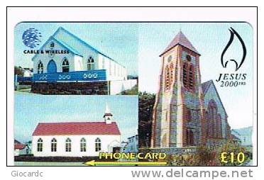 FALKLAND - GPT  - 1999 JESUS 2000: CHRIST CHURCH CATHEDRAL      COD 314CFKB  - USATA° (USED) - RIF. 1072 - Falkland