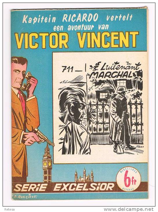 VICTOR  VINCENT  N° 711  LUITENANT  MARCHAL  1950/55 - Adventures