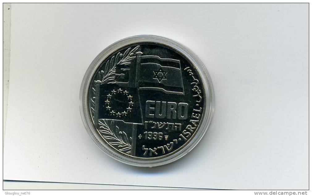 PIECE D´ISRAEL...GOLDA MEIR....5 EURO ... NEUVE SOUS CAPSULE PLASTIQUE ARGENT?  VOIR SCANNER - Israël