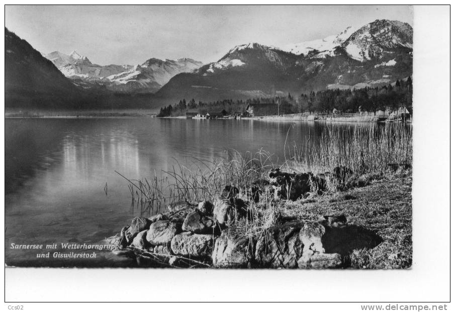 Sarnersee Mit Wetterhorngruppe Und Giswilerstock - Giswil