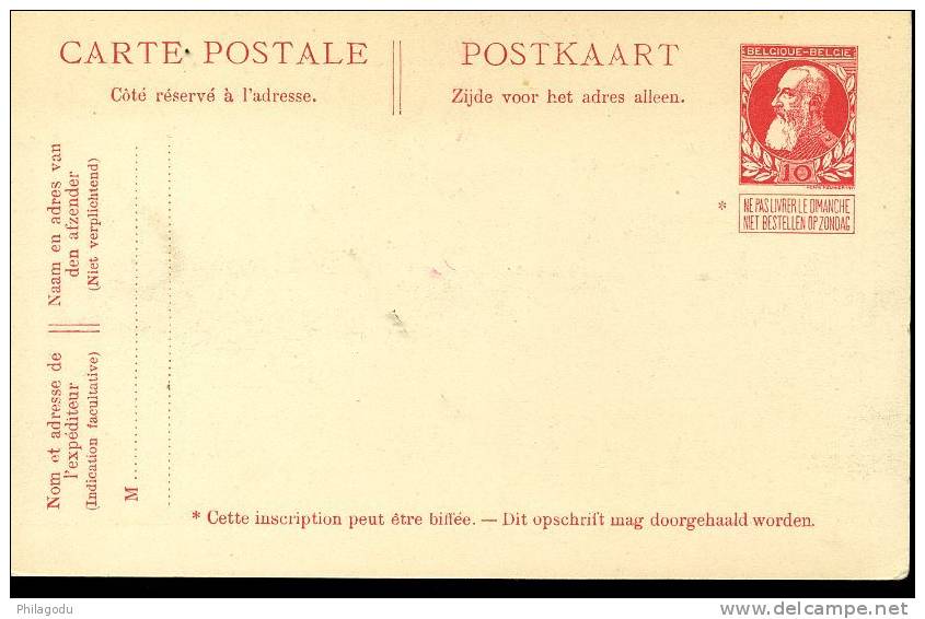 Malle Ostende Dover  Princesse Elisabeth De 10 Centimes    Neuve Très Fraîche - Cartoline Piroscafi