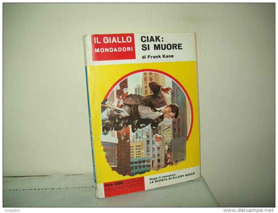 Il Giallo Mondadori (Mondadori 1962) N. 709  " Ciack Si Muore"  Di Frank Kane - Policíacos Y Suspenso