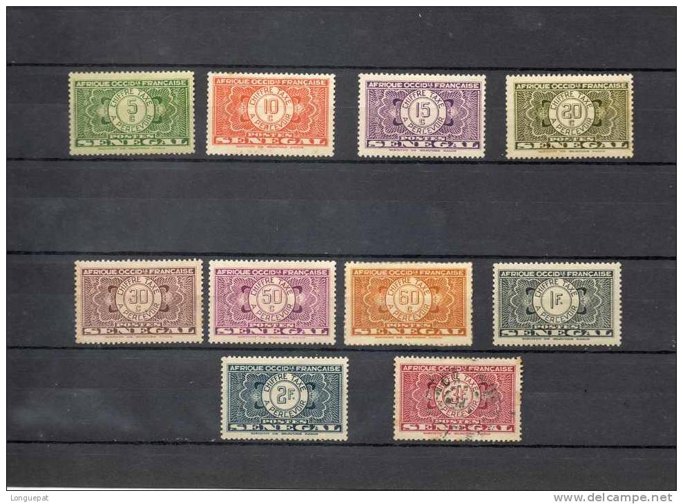 SENEGAL : Timbre Taxe : Valeur Centrale - Postage Due