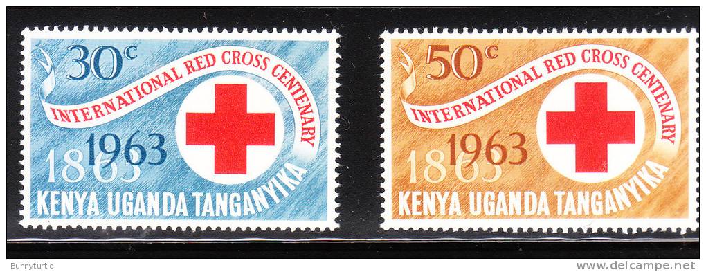 Kenya Uganda Tanganyika KUT 1963 Centenary Of Int'l Red Cross MNH - Kenya, Uganda & Tanganyika