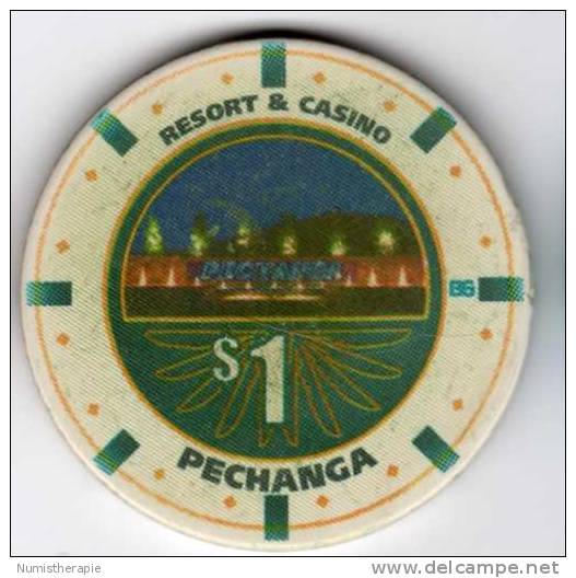 Jeton Chip De Casino USA Origine à Déterminer : Pechanga $1 - Casino