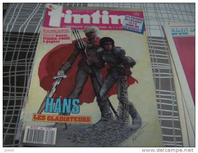 Tintin Belge Couverture Rosinski : 43 ème Année N° 8 Hors Thorgal Hans Les Gladiateurs - Tintin