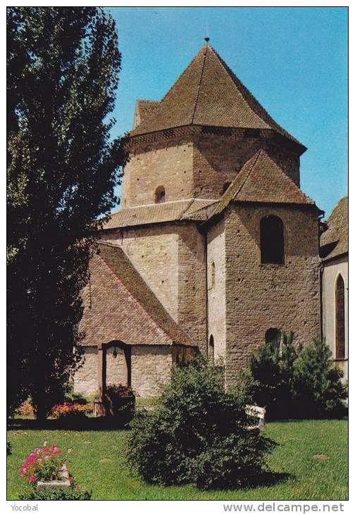 Cp , 68 , OTTMARSHEIM , Église Octogonale Du XIe S. - Ottmarsheim