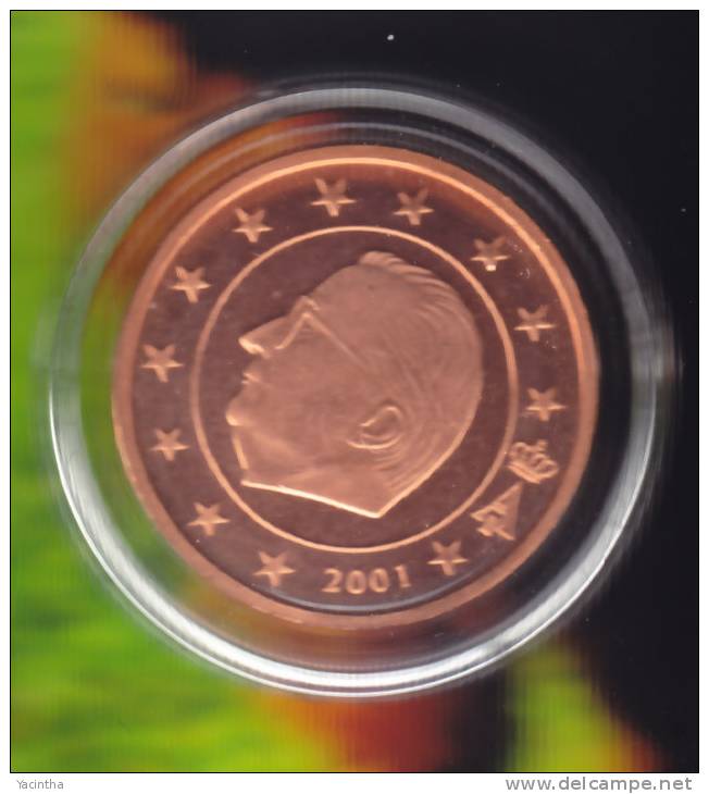 @Y@  Belgie    1 ct  -  2  euro  2001   RARE  8 munten / coins / pieces   oplage 15000