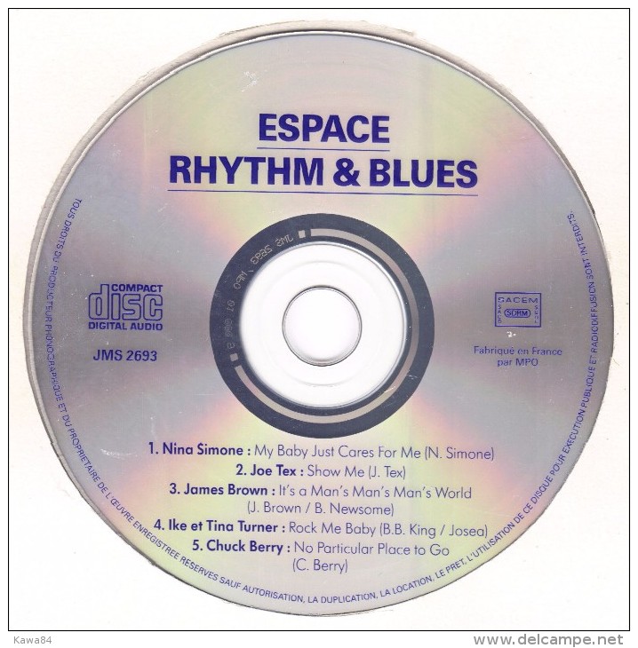 CDM Various Artist " Espace Rhythm & Blues " Promo - Collectors