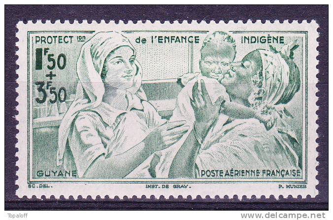 GUYANE PA N°22 Neuf Charniere - Ungebraucht