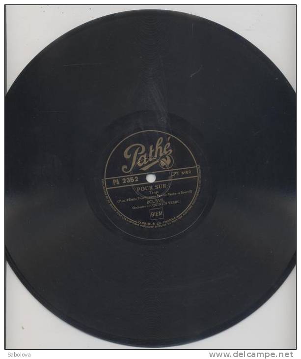 Bourvil Il A Suffit D'un Hasard ; Pour Sur 78 Tours - 78 Rpm - Gramophone Records