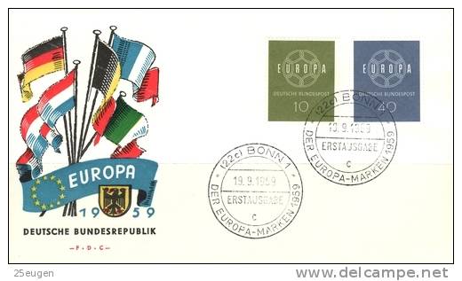 GERMANY 1959 EUROPA CEPT FDC / BONN 1 C / /ZX/ - 1959