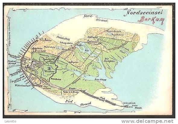 Nordseeinsel Borkum Herren- Damen- Familienbad Rhede Die Humpels Wagenweg.....1907 - Leer