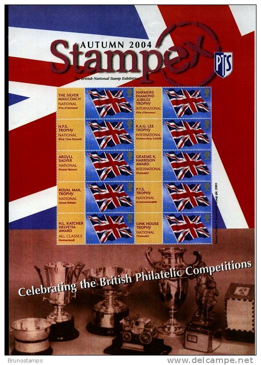 GREAT BRITAIN - 2004  SMILERS SHEET  STAMPEX AUTUMN - PHILATELIC COMPETITION - Ganze Bögen & Platten