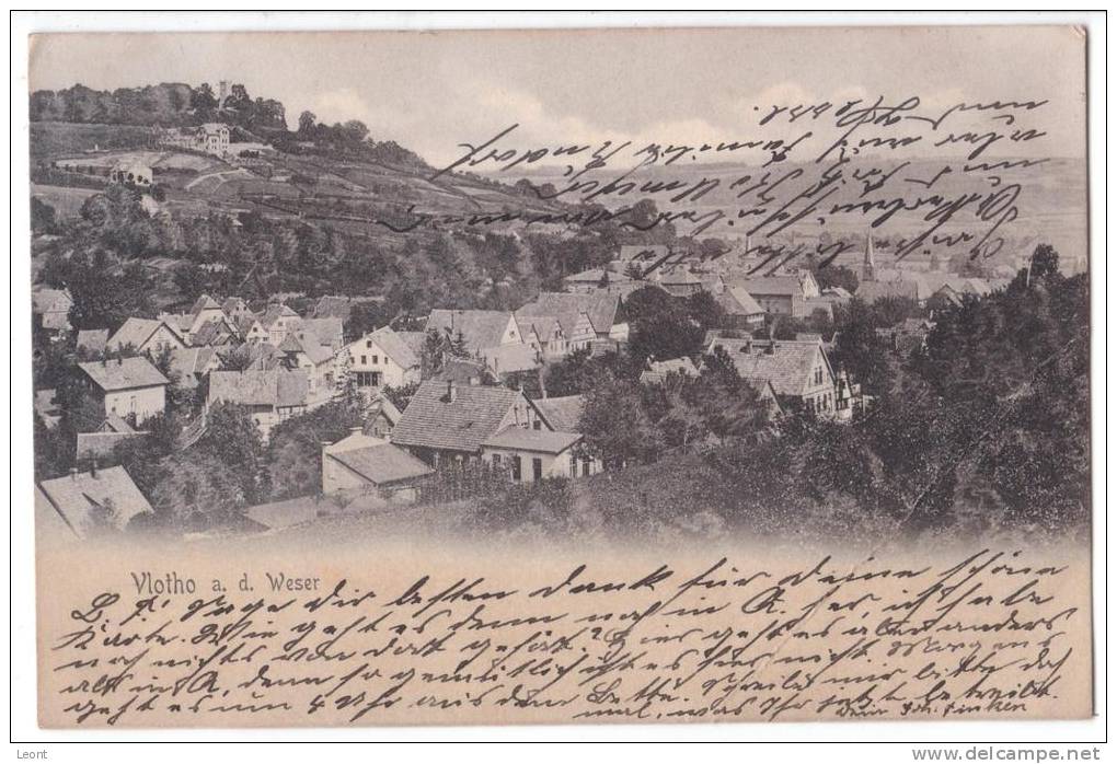 Germany - Vlotho An Der Weser - Panorama - 1904 - Vlotho