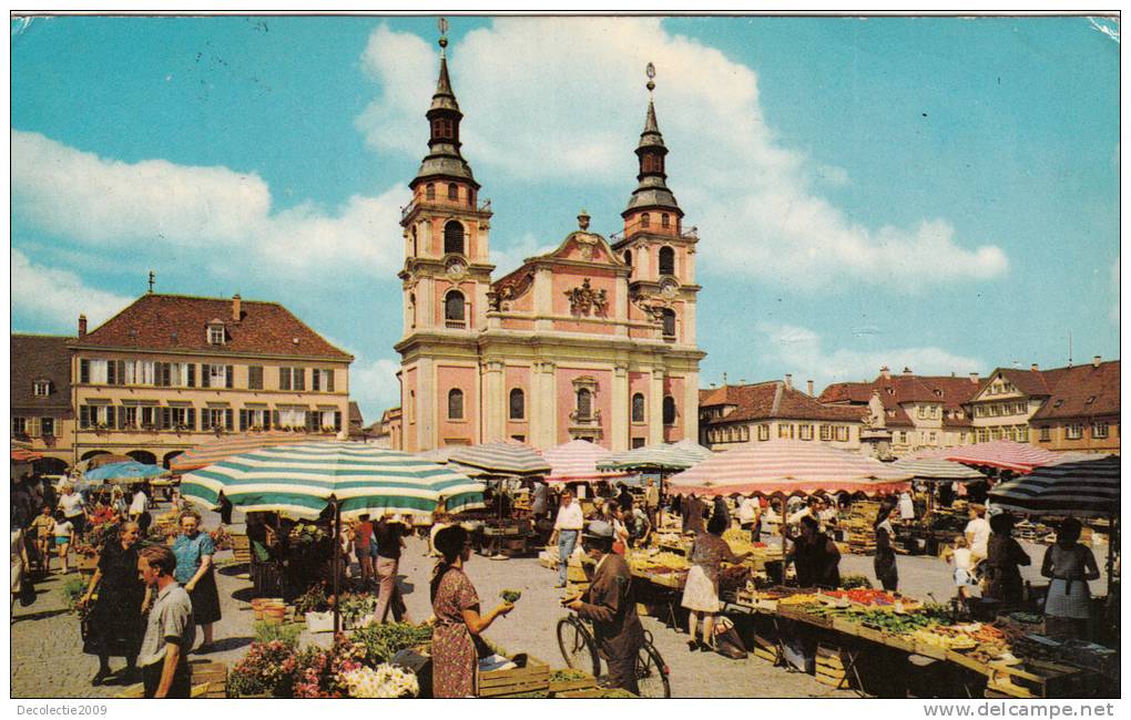 B47344 Ludwigsburg Markt Und Ev Stadtkirche Used Perfect Shape - Ludwigsburg