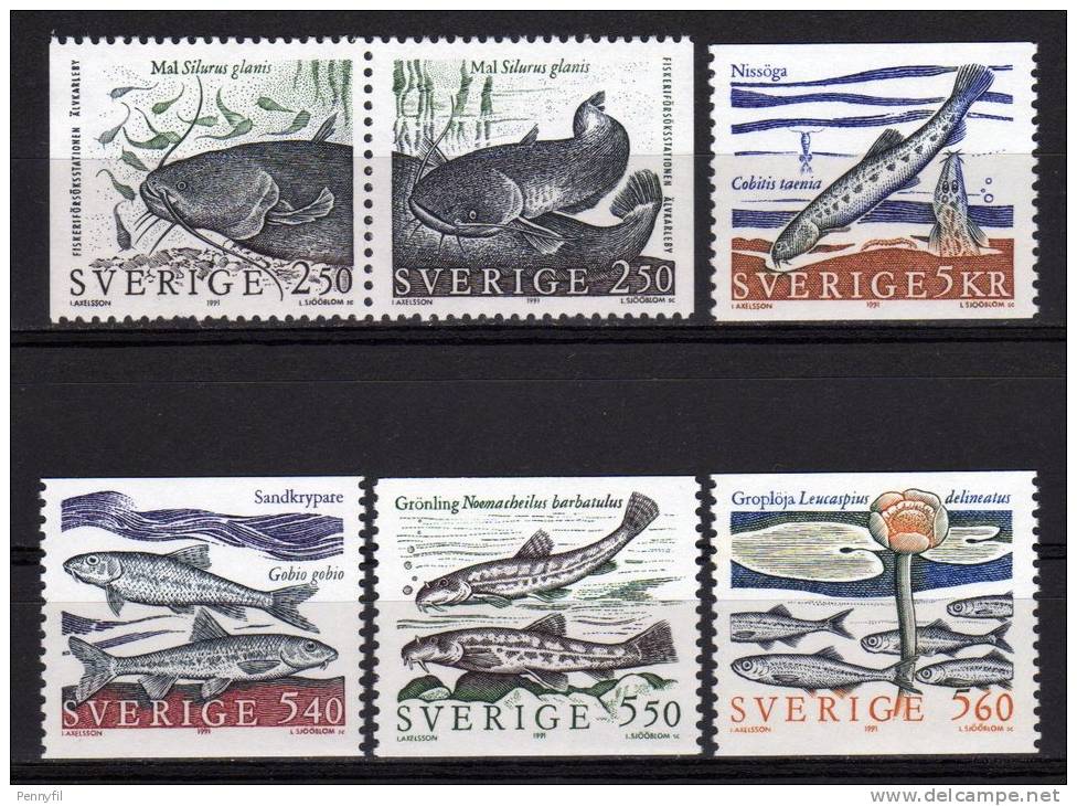 SVERIGE SVEZIA – 1991 YT 1631-1636 (*) CPL - Neufs
