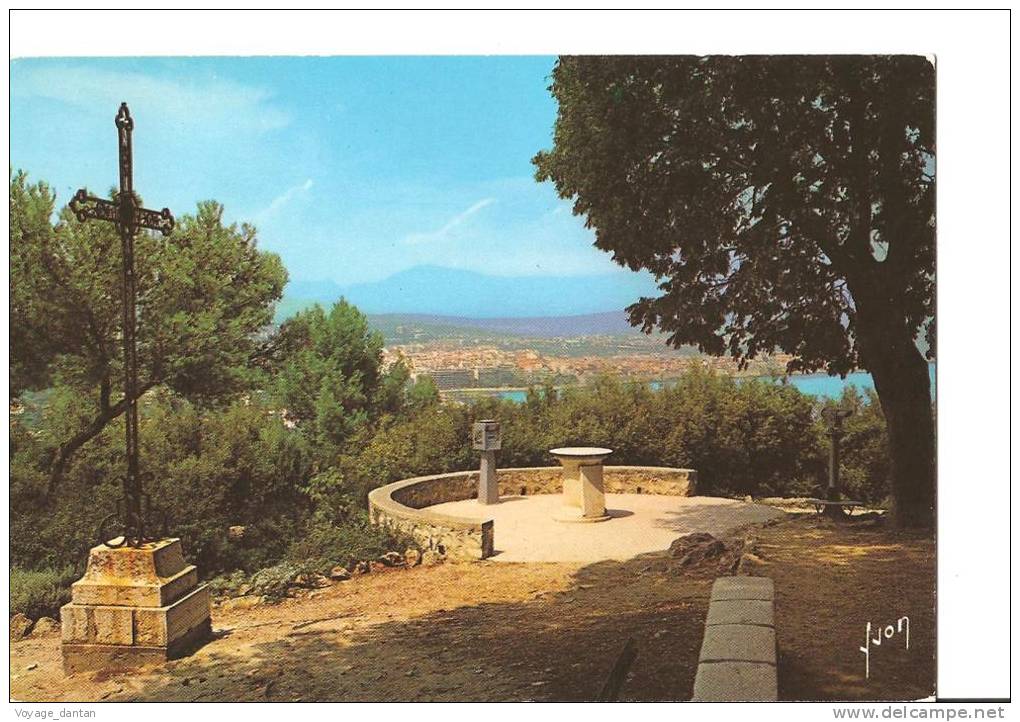 CP, 06, Cap D'Antibes, Panorama De La Garoupe, 1991, Voyagée - Cap D'Antibes - La Garoupe