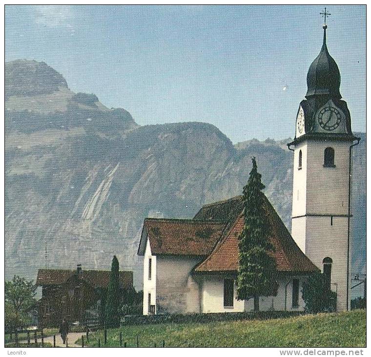 SISIKON Uri Kirche Farbenfrohe Schweiz - Sisikon