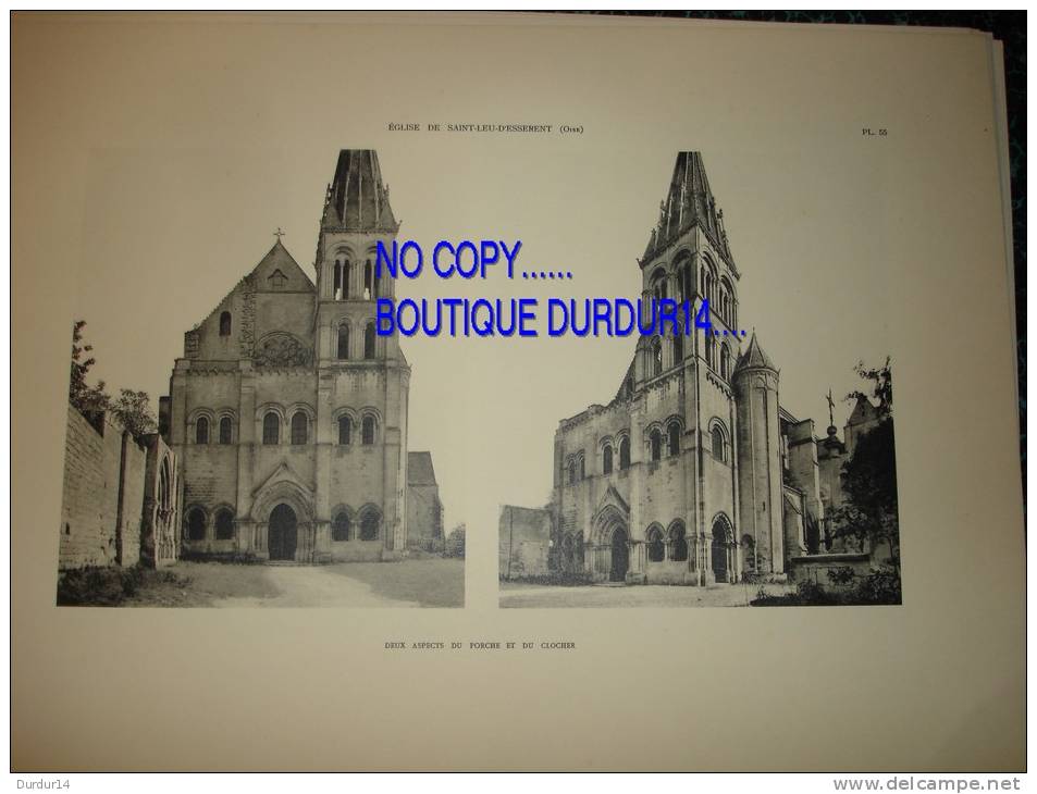 L´ARCHITECTURE - 1931 - SAINT-LEU-D'ESSERENT ( Oise ) L´Église - Aspects Du Porche Et Du Clocher - Architecture