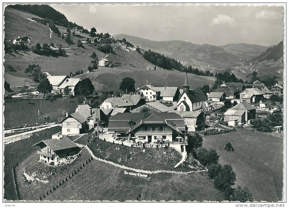 En Avion Au-dessus De Crésuz, Carte-photo - Crésuz