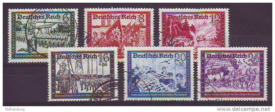 DR/ Österreich 1941, ANK 773- 778, Kameradschaftsblock, Gestempelt O - Gebraucht