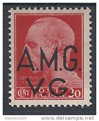 1945-47 TRIESTE AMG VG IMPERIALE 20 CENT MH * - RR9680 - Nuovi