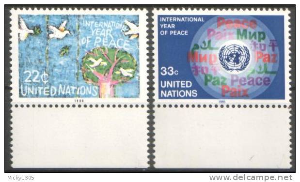 UN New York - Mi-Nr 497/498 Postfrisch / MNH ** (B730) - Unused Stamps