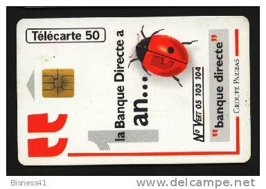 Télécarte 50u Utilisée Luxe   Banque Directe F586    Du 08 / 1995 - 600 Agences
