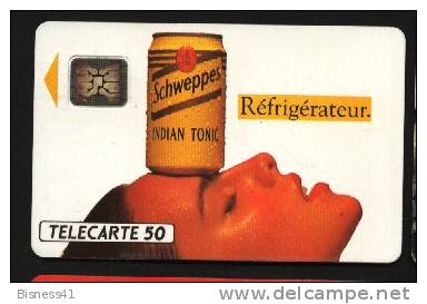 Télécarte 50u Utilisée Luxe  Schweppes Réfrigirateur     F287   Du 08 / 1992 - 600 Agences