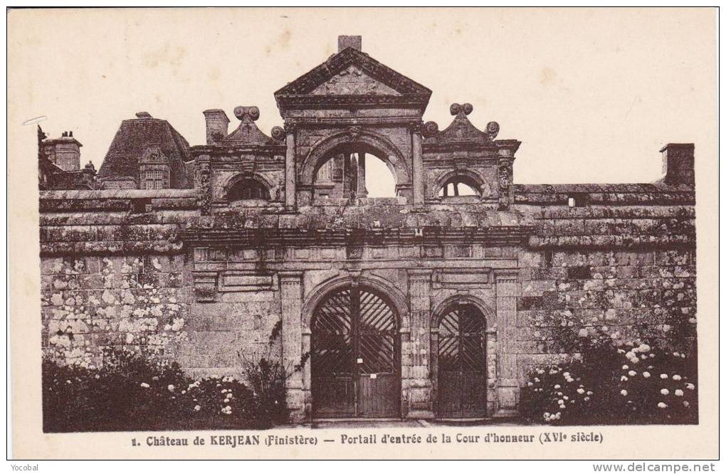 Cp , 29 , SAINT-VOUGAY , Château De Kerjean , Portail D'Entrée De La Cour D'Honneur (XVIe S.) - Saint-Vougay