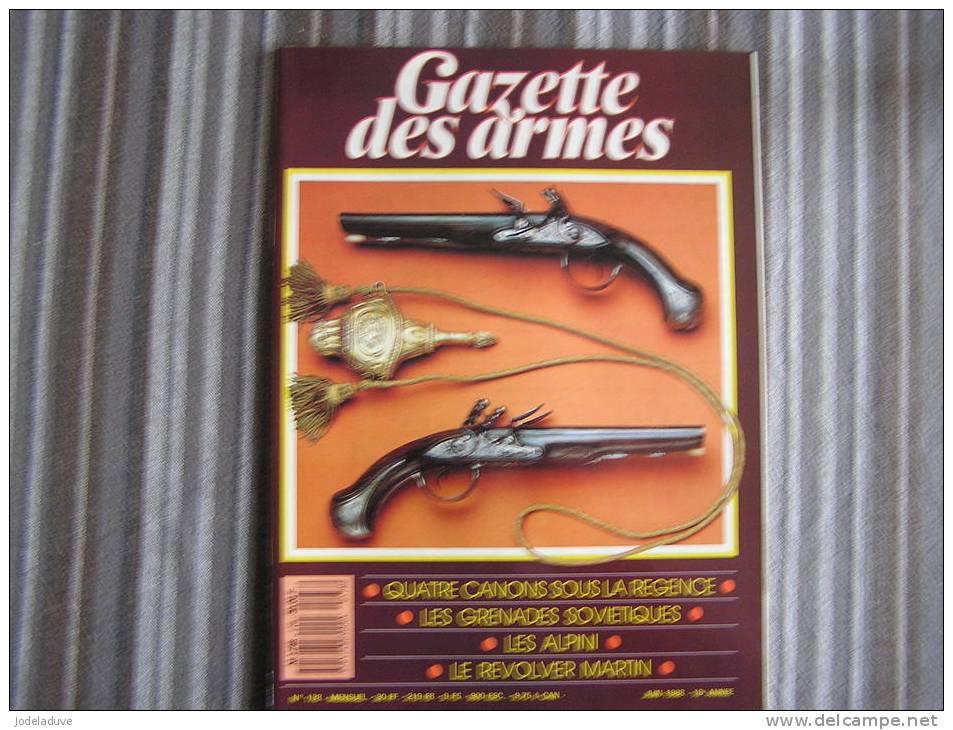 LA GAZETTE DES ARMES N° 178 Armement Pistolet Revolver Fusil  Baïonette Poignard Dague Guerre War WW I WW II Empire - Armes