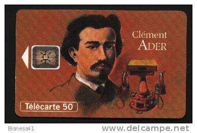 Télécarte 50u Utilisée Luxe    Clément Ader Figures Télécom 6       F391A  Du 03/ 1994 - 600 Agences