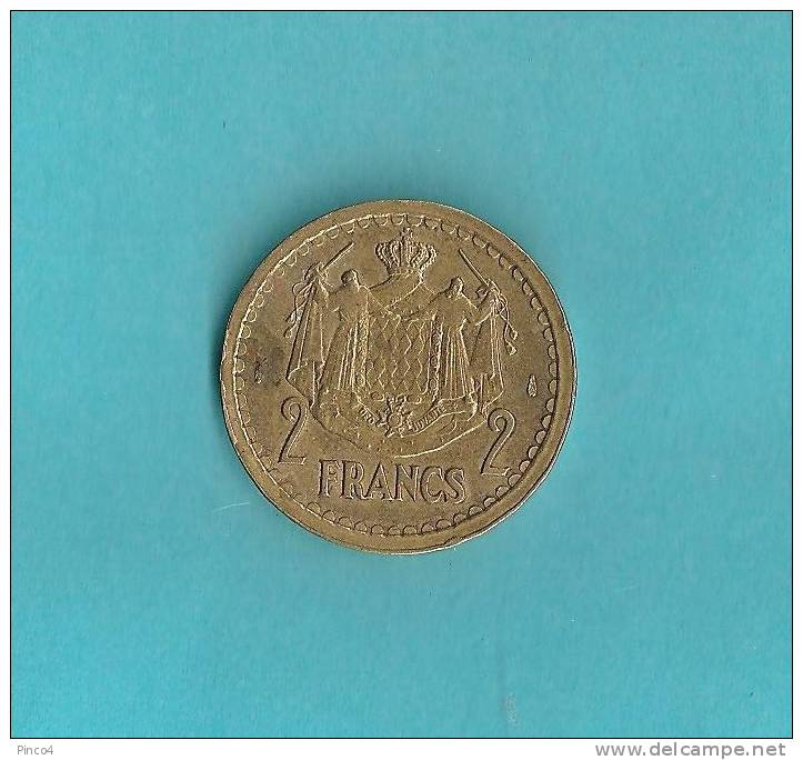 MONACO 2 FRANCS ALUMINIUM - BRONZE1945 - 1960-2001 Nieuwe Frank