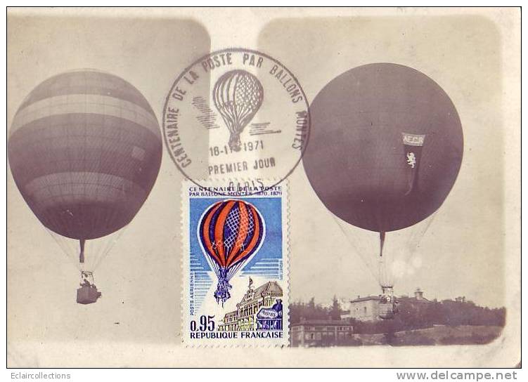 Aviation..Aérostation..M Ontgolfières..Dirigeable S..Cachet  Du Centenaire  Par Ballon Monté  Carte  1910 - Fesselballons