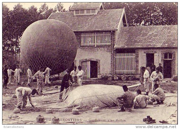 Aviation..Aérostation..M Ontgolfières..Dirigeable S..   Sapeurs Aérostatiers - Fesselballons