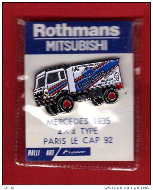 20239-Mercedes 1935.Rothmans.mitsubishi.4X4paris Le Cap 92.rallye. - Mercedes