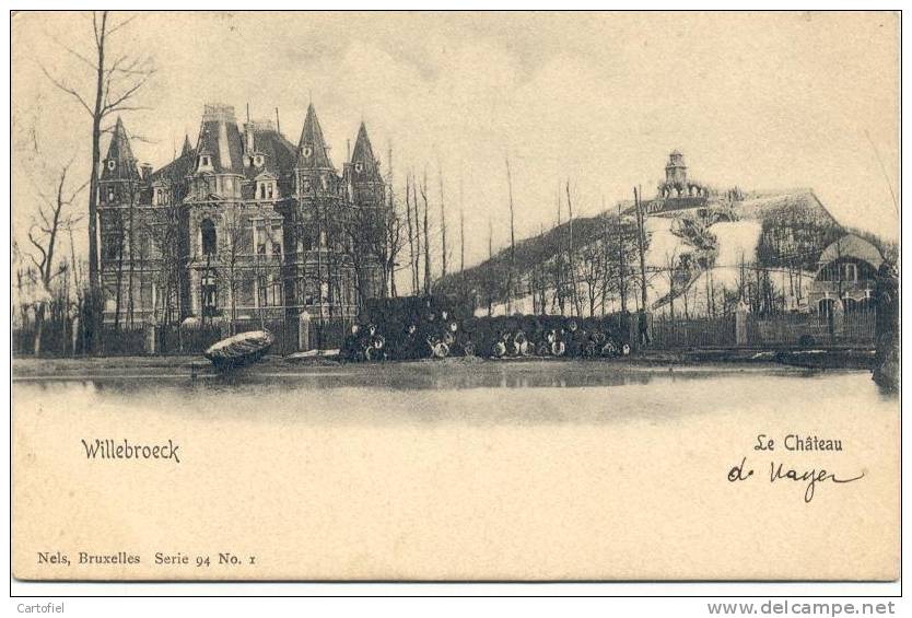 WILLEBROEK-LE CHATEAU-KASTEEL-NELS-SERIE 94-N° 1-VOORLOPER KAART-2 SCANS - Willebroek