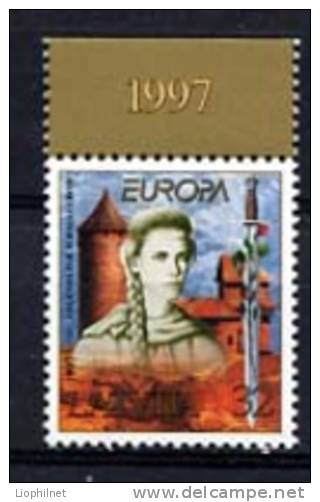 LETTONIE 1997, EUROPA, CONTES ET LEGENDES, 1 Valeur, Neuf. R603 - 1997