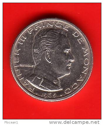 **** MONACO - 1/2 FRANC 1965 - DEMI FRANC 1965 - RAINIER III **** EN ACHAT IMMEDIAT !!! - 1960-2001 Nieuwe Frank