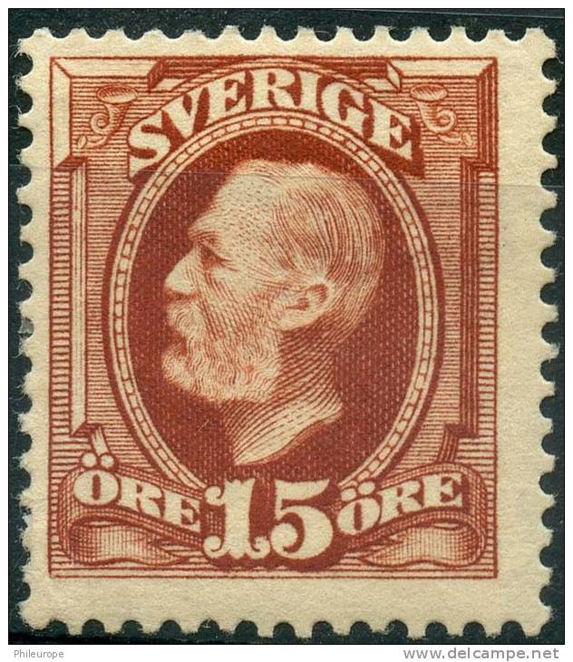 Suede (1891) N 44 *  (charniere) - Unused Stamps