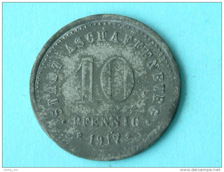 10 Pf STADT ASCHAFFENBURG 1917 ( NOTGELD - For Grade, Please See Photo ) ! - Notgeld