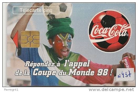 CARTE-PRIVEE-5U-GN 437-04/98-GEM2-COCA COLA FRANCE 98-TBE -LUXE - 5 Einheiten