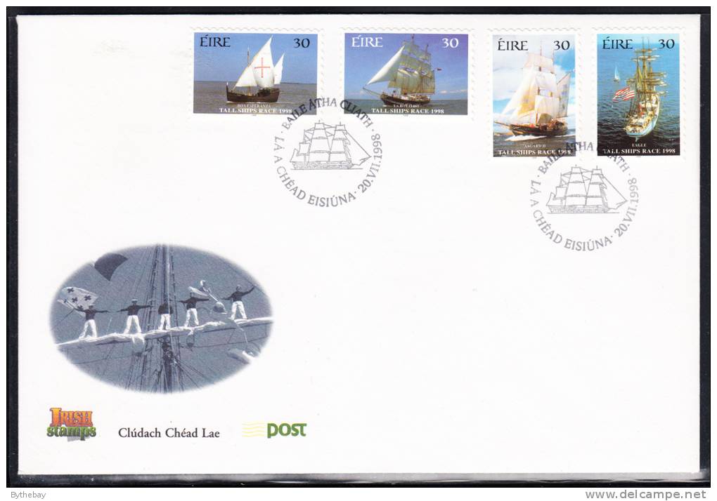 Ireland Scott #1145A-1145D FDC Set Of 4 Tall Ships Race 1998 - FDC